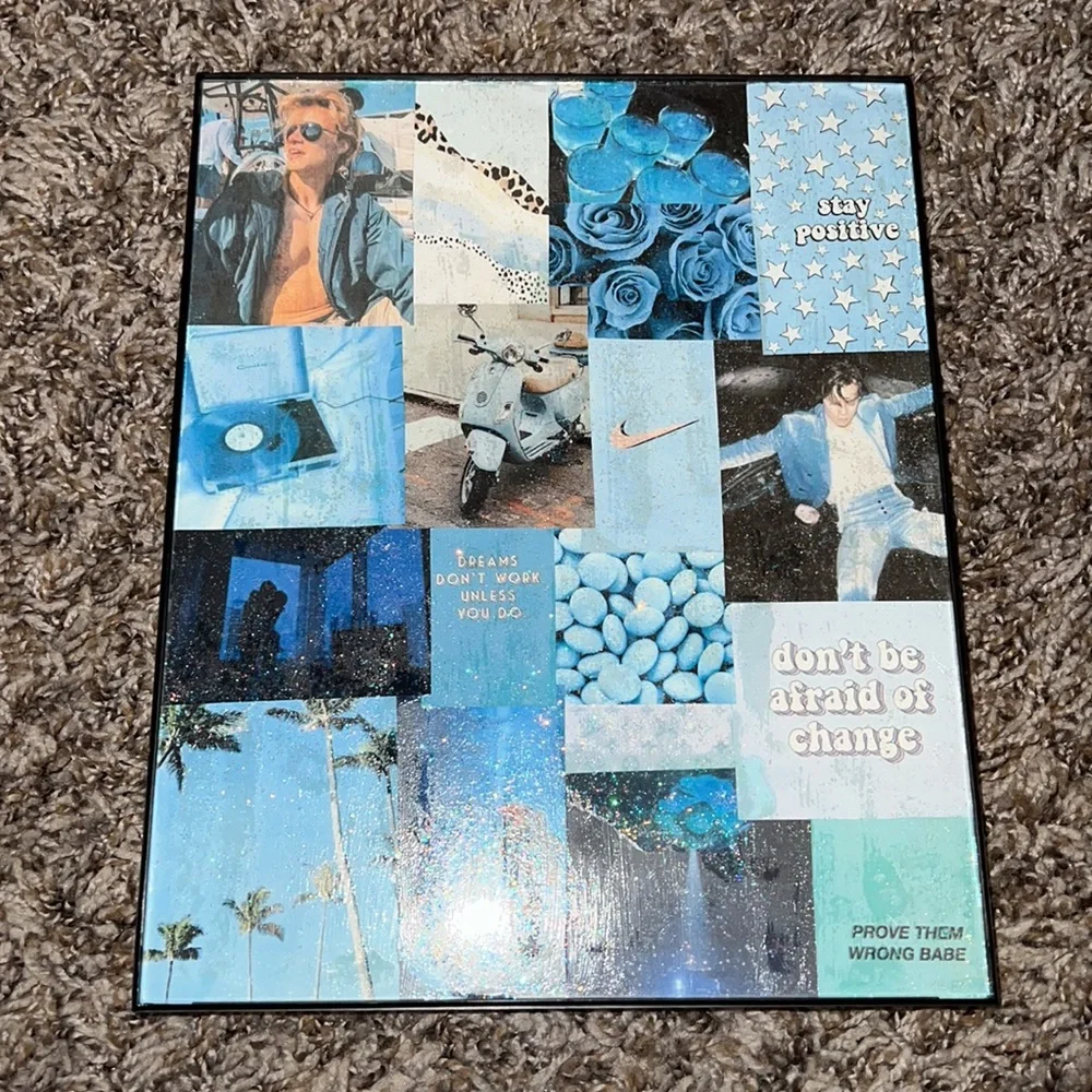 aesthetic handmade collage frames
